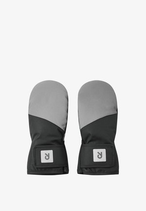 Czarne i szare ocieplone rękawice z miękką teksturą. Posiadają dopasowany mankiet oraz naszywkę z logo w okolicy nadgarstka. Trwały, odporny na warunki atmosferyczne materiał.