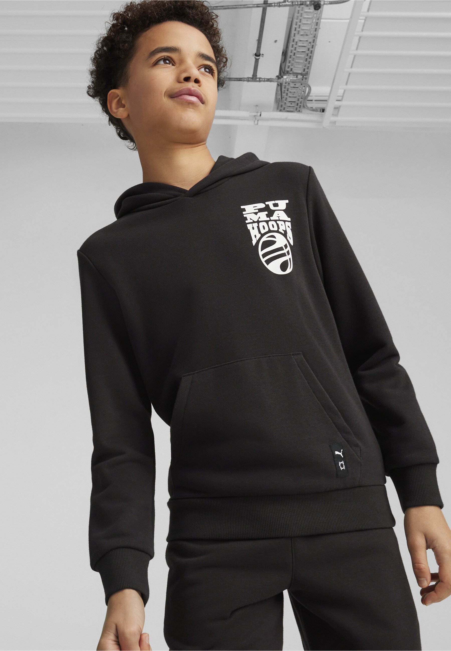 Puma Outlet Hoodie Felpa Nera Puma Puma Sweatshirt Posterize Green