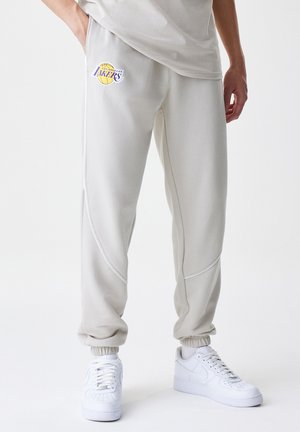 NBA LOS ANGELES LAKERS PIPING JOGGER - Calças de fato de treino - stone