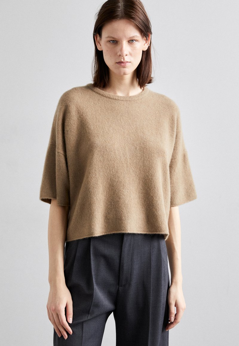 Filippa K - TEE - T-shirt basic - taupe, Vergroten