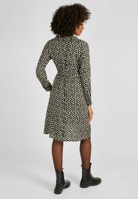 JoJo Maman Bébé SPOT PRINT WITH TIE  - Rochie tip cămașă - black
