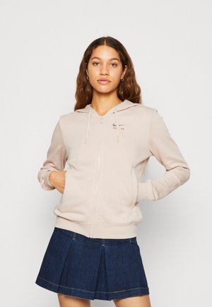 AIR - Sweatjakke - fossil stone/plum eclipse