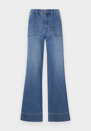 ANNELIESE - Jeans Relaxed Fit - dark blue denim