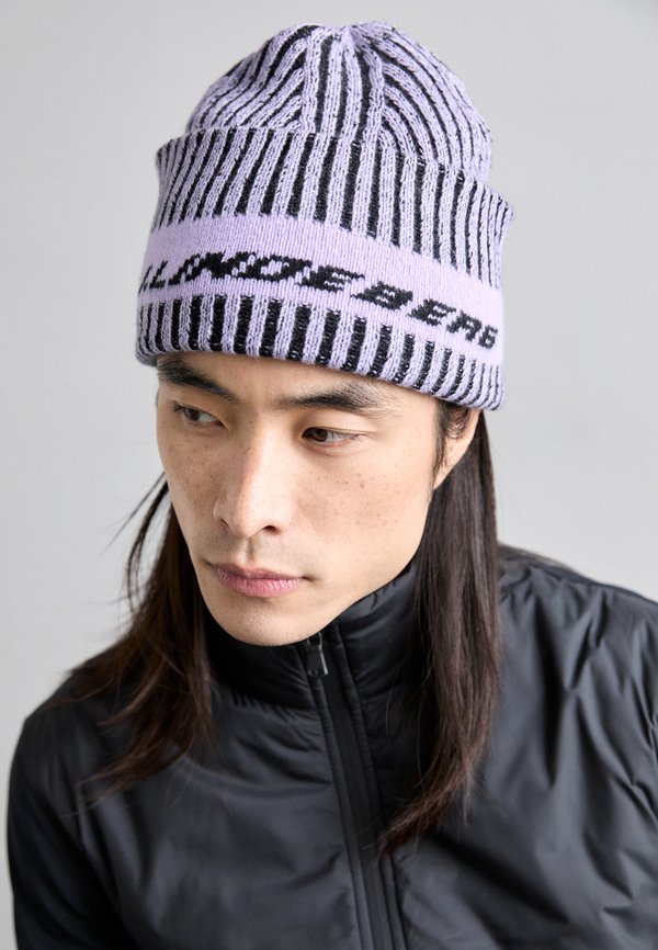 ENSO PLATED LOGO BEANIE UNISEX - Beanie - bougainvillea