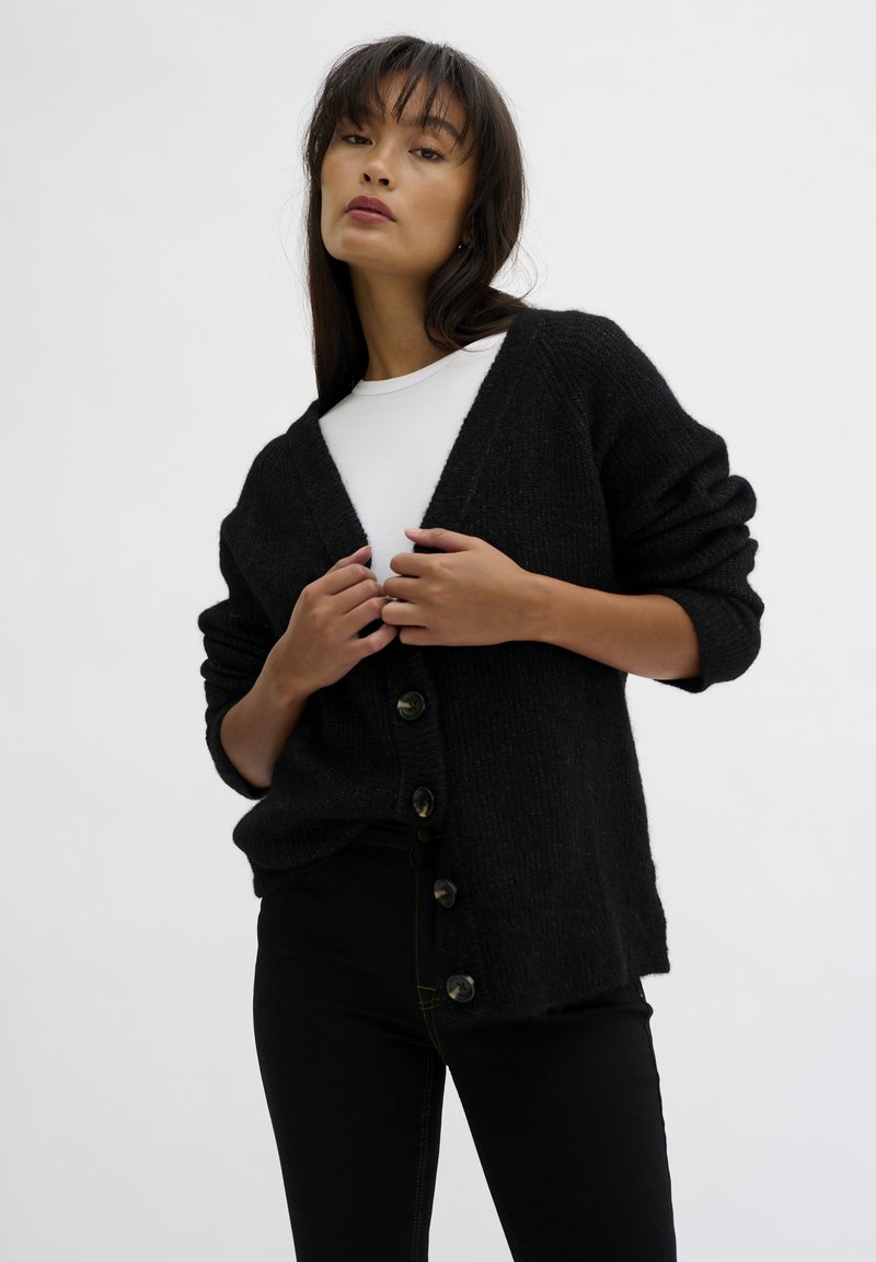 My Essential Wardrobe Cardigan - black melange