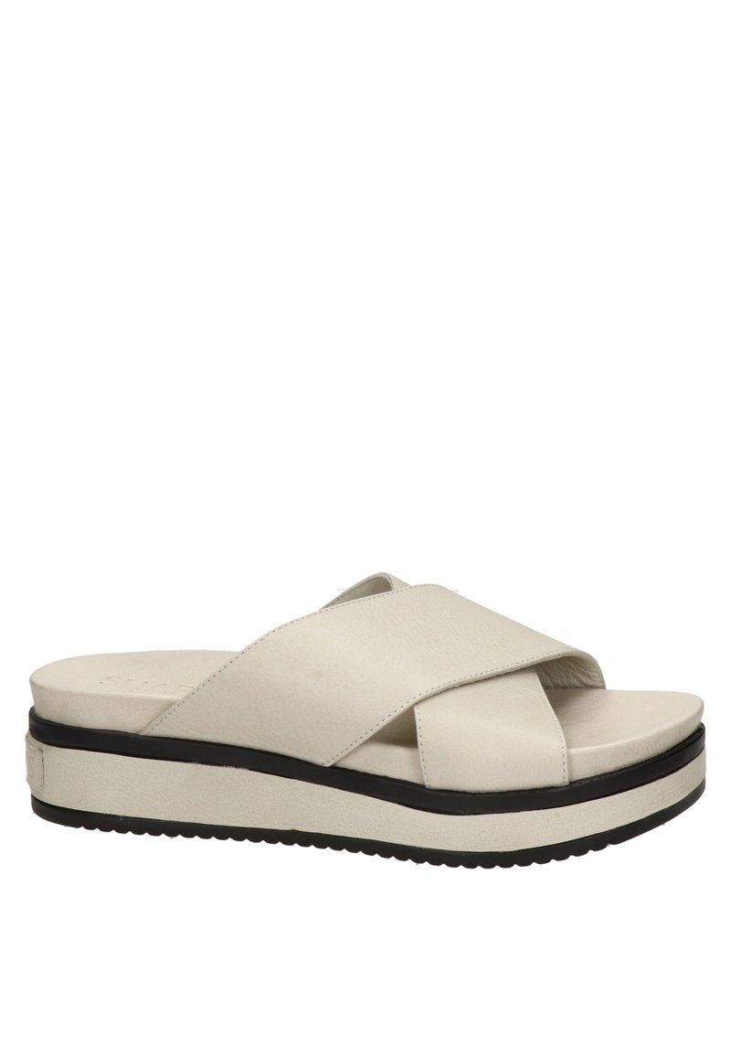 Damen Sneaker | Shabbies Amsterdam Pantolette flach ecru/offwhite - PI69288 Damen Sneaker | Shabbies Amsterdam Pantolette flach ecru/offwhite - PI69288