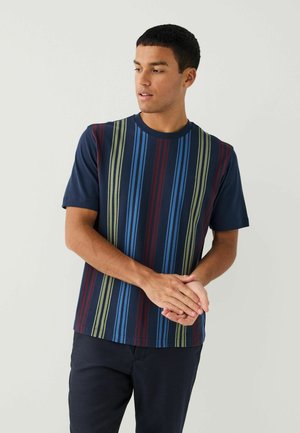 REGULAR FIT - VERTICAL STRIPE  - Printtipaita - navy blue