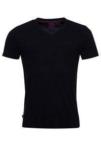 Superdry & Co VINTAGE LOGO VEE TEE - T-shirt basic - black