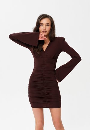 Roco Fashion AMOURA - Etuikleid - dark brown