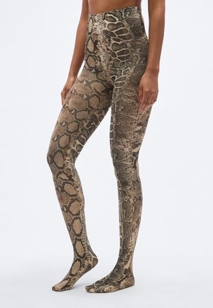 SOFIA SNAKE TIGHTS - Medias - brown