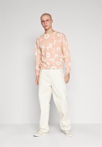 Marimekko LEIOT PIENI UNIKKO UNISEX - Mikina - light pink/off-white
