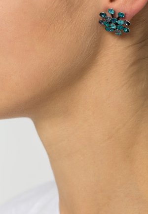 MAGIC FIREBALL - Earrings - blue/green antique/silver-coloured
