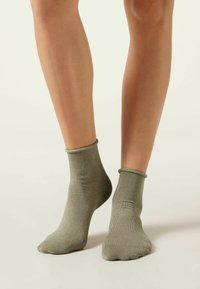 Calzedonia GLITTER - Strømper - verde salvia