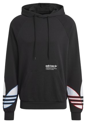 ADICOLOR TRICOLOR TREFOIL HOODIE UNISEX - Felpa con cappuccio - black