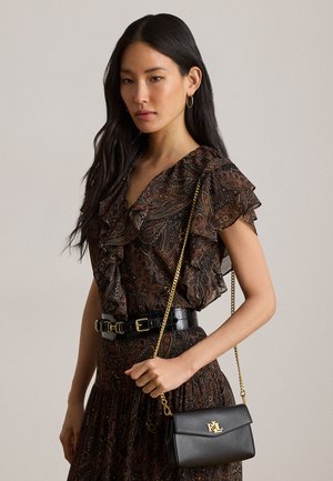 Lauren Ralph Lauren, NAPPA LEATHER TANNER CROSSBODY WALLET - Τσάντα χειρός - black