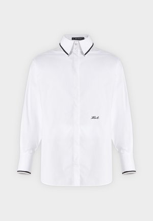 KARL LAGERFELD, SKETCH POPLIN SHIRT - Ing - white