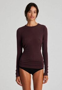 THYRA - Long sleeved top - fudge
