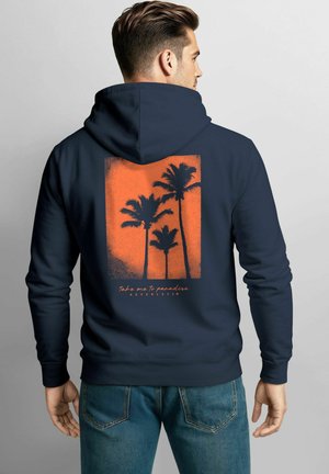 Hoodie - navy-rot