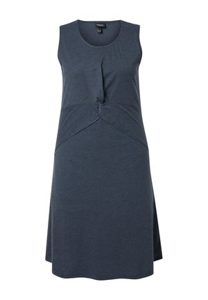 Ulla Popken, KNOTTED SLEEVELESS - Jerseykleid - marine