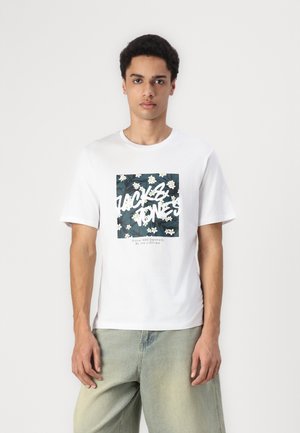 JJHAWAII SHAPE TEE CREW NECK 5 PACK - Print T-shirt - moonbeam/white/black/ocean view/sky captain