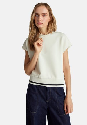 SLEEVELESS SWEATER IN STRETCH MODAL - T-Shirt basic - white