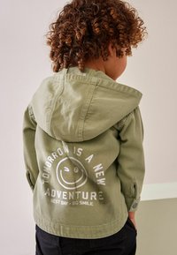 Next HOODED  REGULAR FIT - Teksajakk - green hooded shacket
