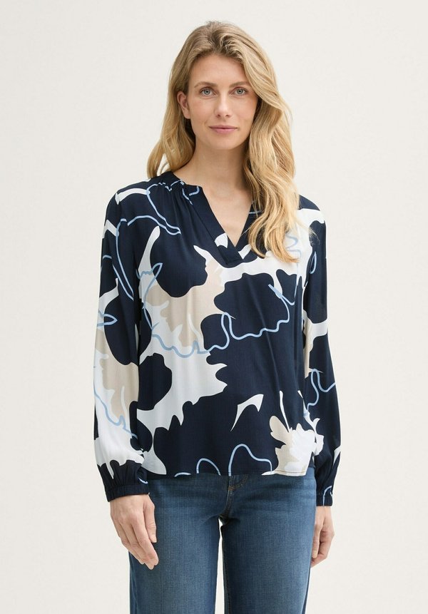 Bluse - big floral shapes design