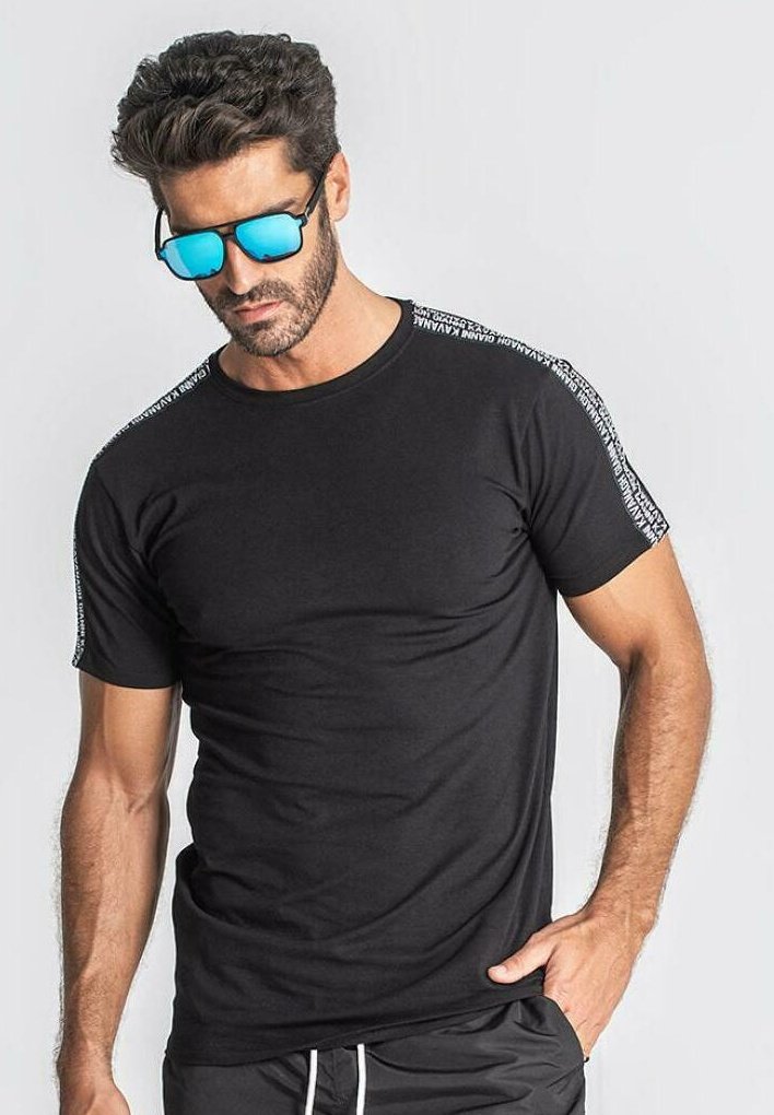 T-shirt Uomo Gianni Kavanagh Black Block Tee In Cotone Jersey Nero - 4