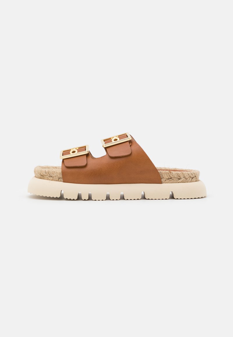 Damen Flache Pantoletten | Kanna DUSTIN Pantolette flach brown/braun - AZ84854 Damen Flache Pantoletten | Kanna DUSTIN Pantolette flach brown/braun - AZ84854
