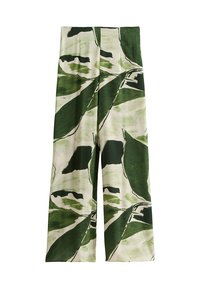 New Look WIDE LEG - Broek - green pattern