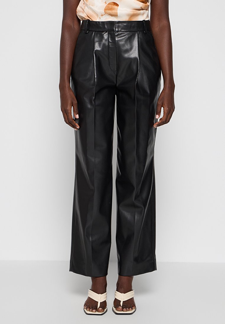 Calvin Klein Leren broek zwart Calvin Klein Leren broek zwart