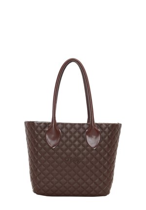 URBAN MIDI - Shopping bag - chocolate plain