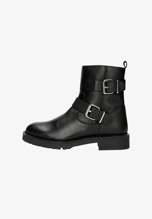 Wojas, Kovbojská/motorkárska členková čižma - black