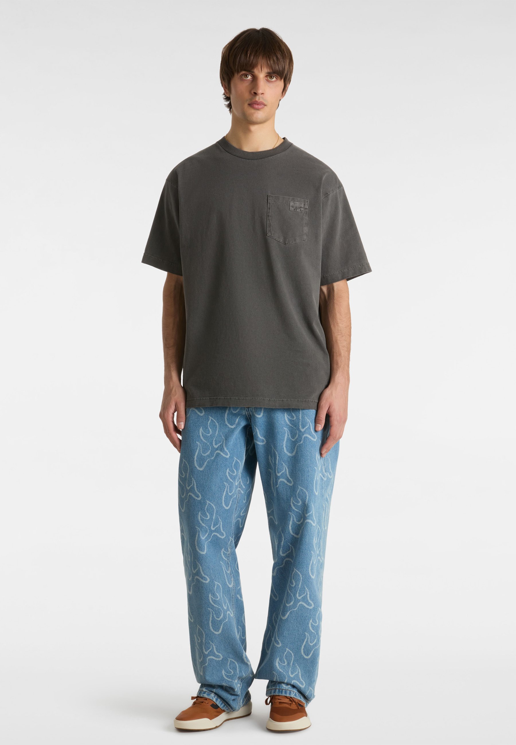 Vans CHECK-5 BLAZE LOOSE FIT DENIM - Straight leg jeans