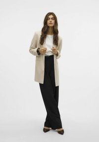 Vero Moda LANGER - Kratek plašč - oatmeal