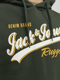 Jack & Jones JJELOGO HOOD - Felpa con cappuccio - mountain view
