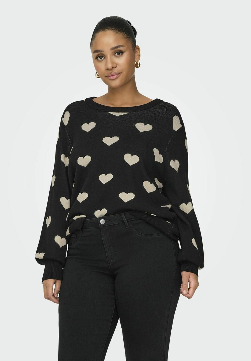 ONLY Carmakoma CARMONTANA PULLOVER - Džemperis - black