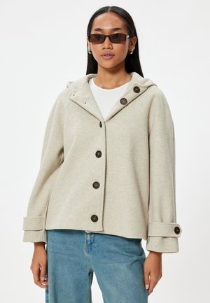 HOODED - Allvädersjacka - beige