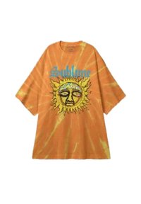 Paradiso Clothing SUBLIME SUN FACE TIE DYE - Print T-shirt - orange