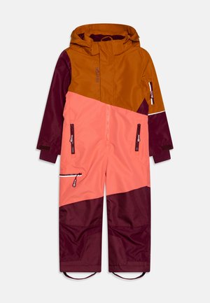 HALLINGDAL - Combinaison de ski - caramel/salmon/redwood