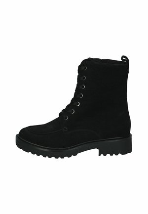 Caprice, Plateaustøvletter - black suede
