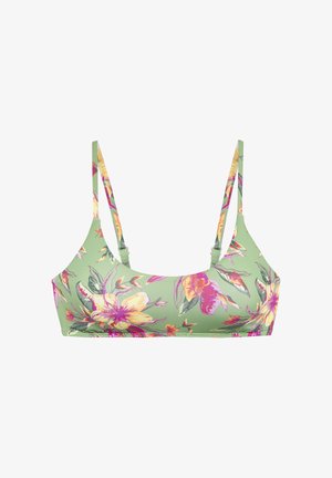 LASCANA, Bikini-Top - salbei pink bedruckt