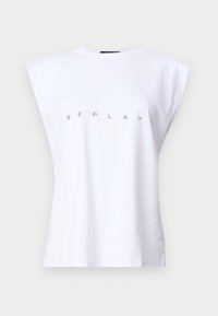 Replay Apdrukāts T-krekls - white