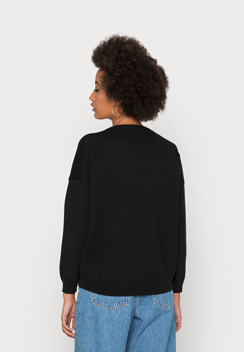 Damen Strickjacken | Lyle & Scott CREW NECK JUMPER Strickpullover jet black/schwarz - CI77654 Damen Strickjacken | Lyle & Scott CREW NECK JUMPER Strickpullover jet black/schwarz - CI77654
