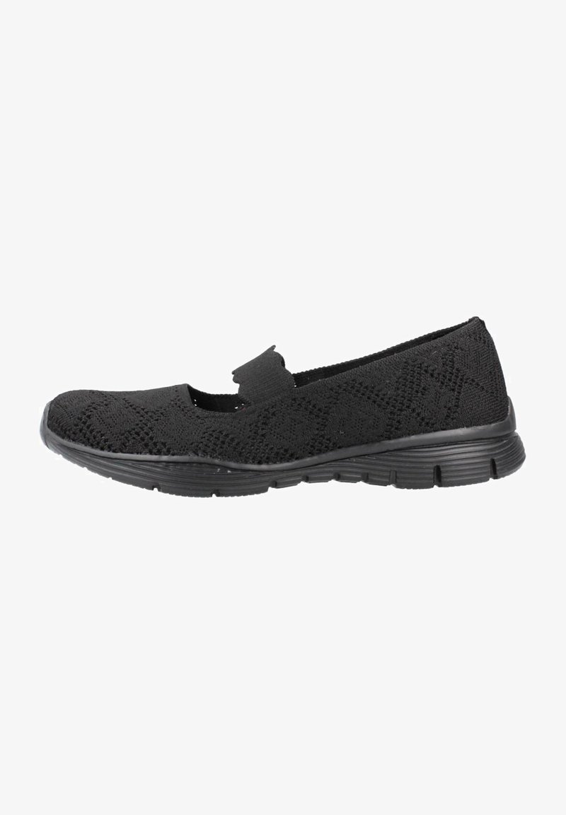 Skechers SEAGER - Bailarinas con hebilla - black