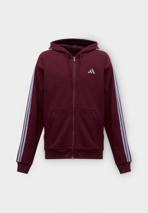 adidas ESSENTIALS 3 STRIPES FULL ZIP - Sudadera con cremallera - team maroon/slate — photo 5