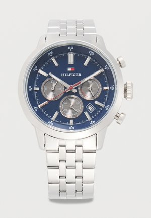 Tommy Hilfiger KENT - Ura kronograf - silver-coloured/blue