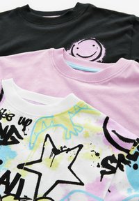 Next 3 PACK-REGULAR FIT - Pyjama - black purple blue smile