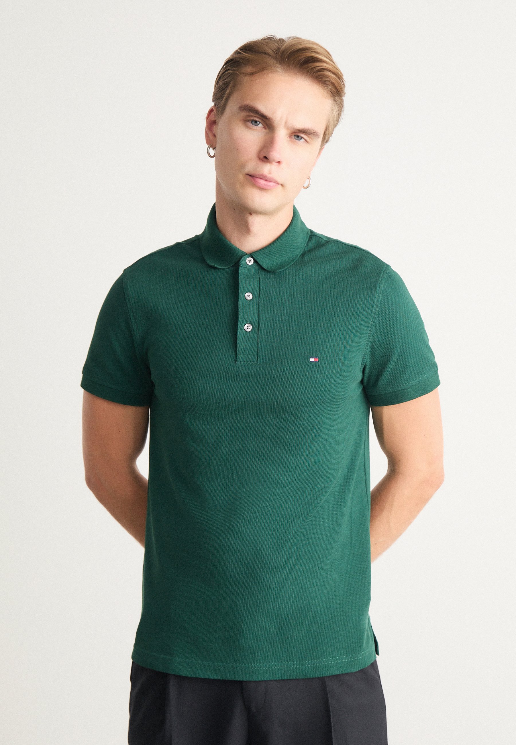 Tommy Hilfiger 1985 SLIM - Poloshirt - ornamental green/dunkelgrün 
