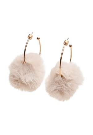 HOOP POM - Boucles d'oreilles - white